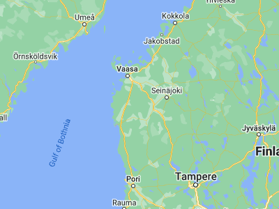 Map showing location of Jurva (62.68333, 21.98333)