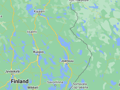 Map showing location of Juuka (63.23333, 29.25)