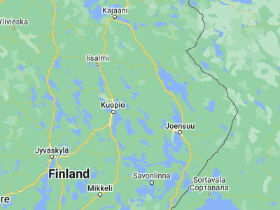 Map showing location of Kaavi (62.98333, 28.5)