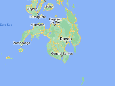 Map showing location of Kabacan (7.10667, 124.82917)