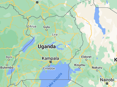 Map showing location of Kaberamaido (1.73889, 33.15944)