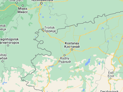 Map showing location of Kachar (53.36871, 62.86942)
