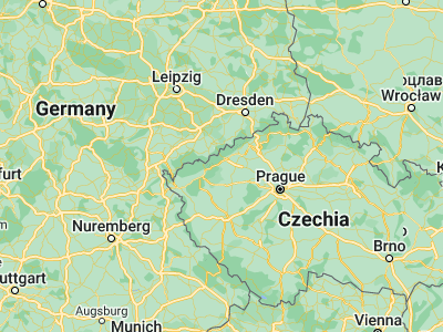 Map showing location of Kadaň (50.38333, 13.26667)