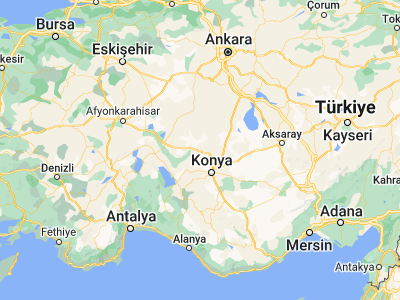 Map showing location of Kadınhanı (38.23972, 32.21139)