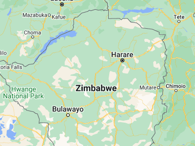 Map showing location of Kadoma (-18.33328, 29.91534)