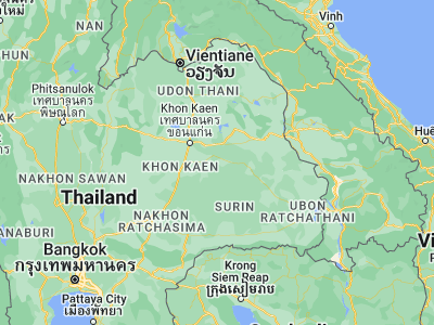 Map showing location of Kae Dam (16.02397, 103.38444)