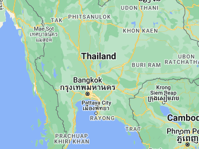Map showing location of Kaeng Khoi (14.58617, 100.99758)