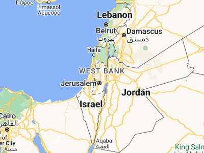 Map showing location of Kafr Mālik (31.9884, 35.30932)