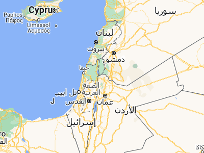 Map showing location of Kafr Sawm (32.68333, 35.8)