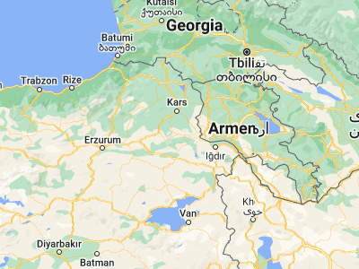 Map showing location of Kağızman (40.15669, 43.13424)