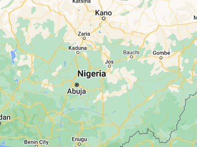 Map showing location of Kagoro (9.6, 8.38333)