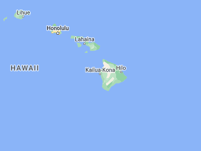 Map showing location of Kahaluu-Keauhou (19.57181, -155.96172)