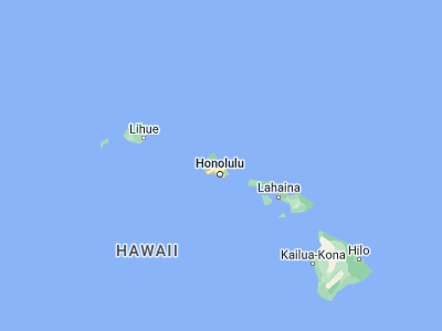 Map showing location of Kahalu‘u (21.46333, -157.83667)