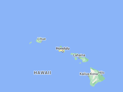 Map showing location of Kahuku (21.68028, -157.95111)