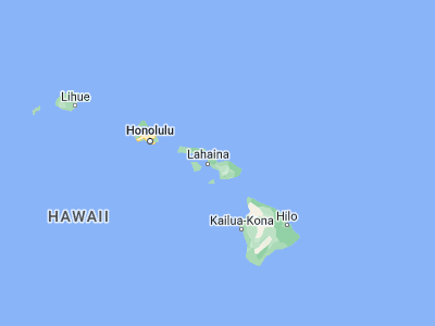 Map showing location of Kahului (20.89472, -156.47)