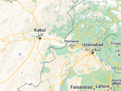Map showing location of Kai (34.12819, 70.71828)