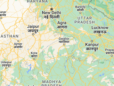 Map showing location of Kailāras (26.3054, 77.61605)