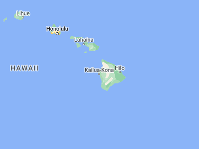 Map showing location of Kailua-Kona (19.64056, -155.99556)