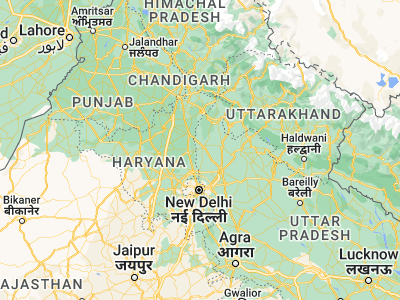 Map showing location of Kairāna (29.3959, 77.20564)