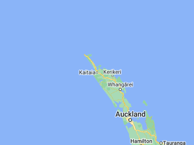 Map showing location of Kaitaia (-35.11485, 173.26366)