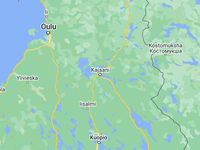 Map showing location of Kajaani (64.22728, 27.72846)