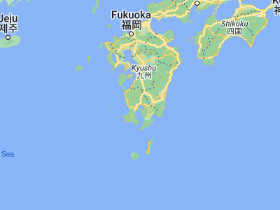 Map showing location of Kajiki (31.73333, 130.66667)