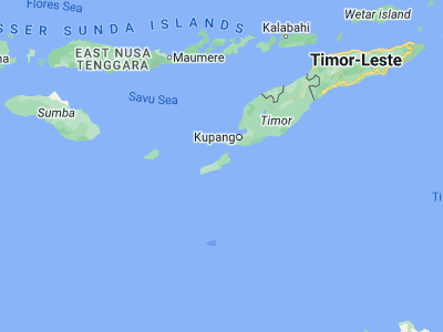 Map showing location of Kakaek (-10.7322, 123.2581)