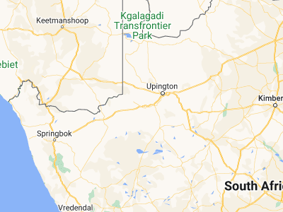 Map showing location of Kakamas (-28.77341, 20.6147)
