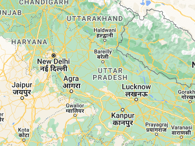 Map showing location of Kakrāla (27.89269, 79.1945)