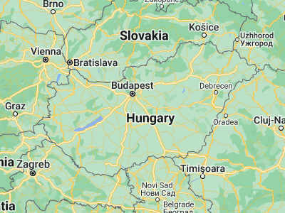 Map showing location of Kakucs (47.242, 19.36467)