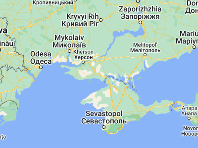 Map showing location of Kalanchak (46.25623, 33.2907)