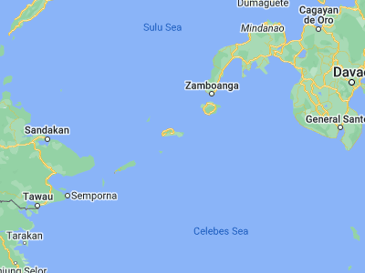 Map showing location of Kalang (5.91972, 121.36306)