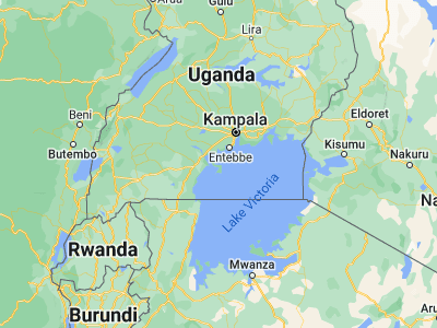 Map showing location of Kalangala (-0.30889, 32.225)