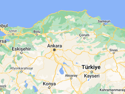 Map showing location of Kalecik (40.09722, 33.40833)