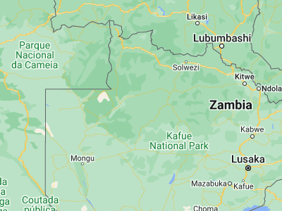 Map showing location of Kalengwa (-13.46586, 25.00271)