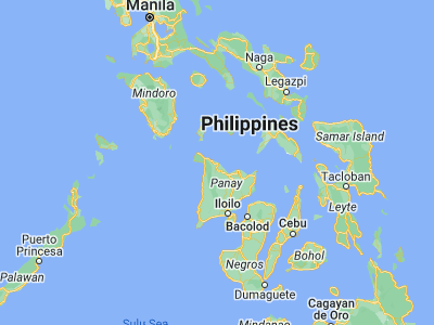 Map showing location of Kalibo (poblacion) (11.70611, 122.36444)