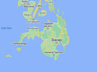 Map showing location of Kalilangan (7.82111, 124.73139)