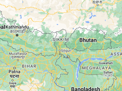 Map showing location of Kālimpang (27.06834, 88.46508)