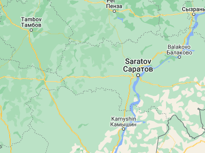 Map showing location of Kalininsk (51.5, 44.4758)