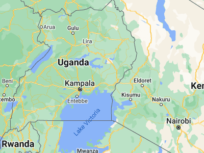 Map showing location of Kaliro (0.89444, 33.49944)