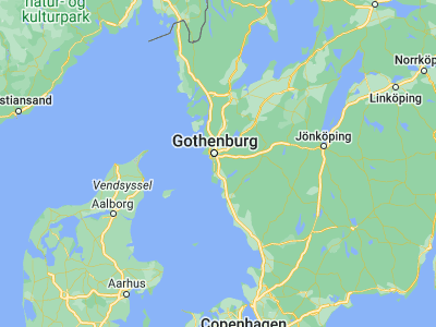 Map showing location of Kållered (57.60992, 12.05106)