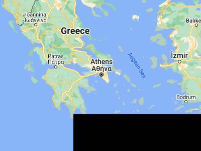 Map showing location of Kallithéa (37.95, 23.7)