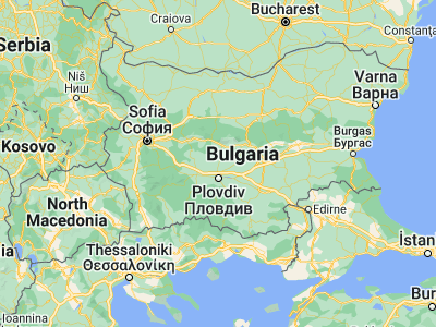 Map showing location of Kaloyanovo (42.35, 24.73333)