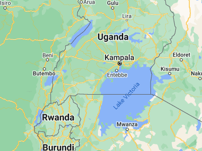 Map showing location of Kalungu (-0.16969, 31.75847)