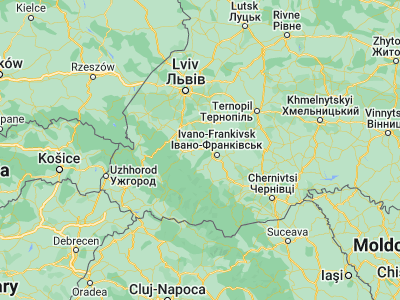 Map showing location of Kalush (49.01187, 24.37308)