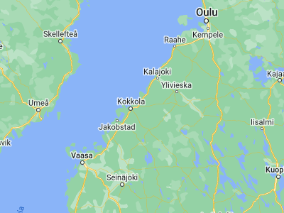 Map showing location of Kälviä (63.86067, 23.45289)