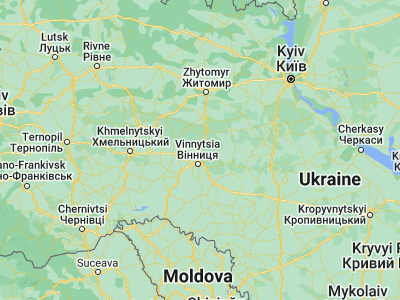 Map showing location of Kalynivka (49.45389, 28.52608)