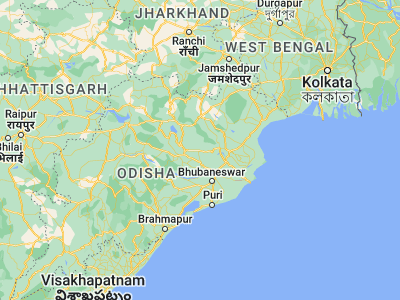 Map showing location of Kāmākhyānagar (20.93333, 85.55)