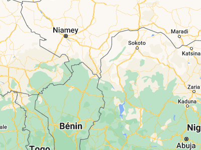 Map showing location of Kamba (11.84864, 3.65761)
