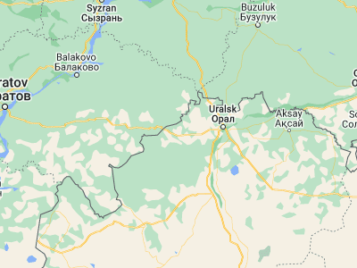 Map showing location of Kamenka (51.11074, 50.29454)